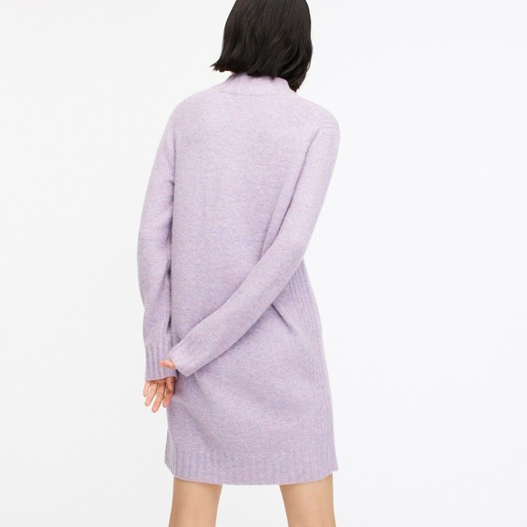 NWT Womens Size XXS J. Crew Violet Mockneck Shift Supersoft Yarn Sweater Dress - Picture 4 of 5